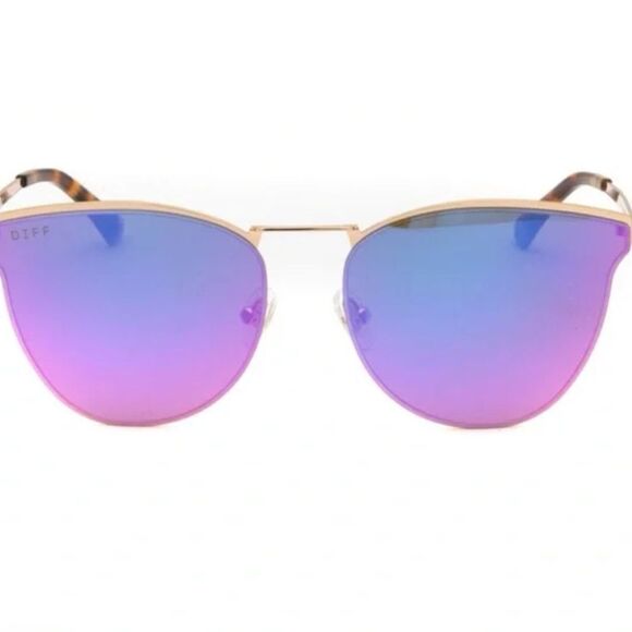 Diff Eyewear Accessories - Diff Eyewear Purple and Blue Gradient Sunglasses